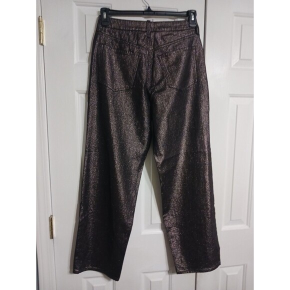 NWT Women's Old Navy High Waisted OG Loose Jeans Size 4 Tall Black Shine $55 - Picture 7 of 8